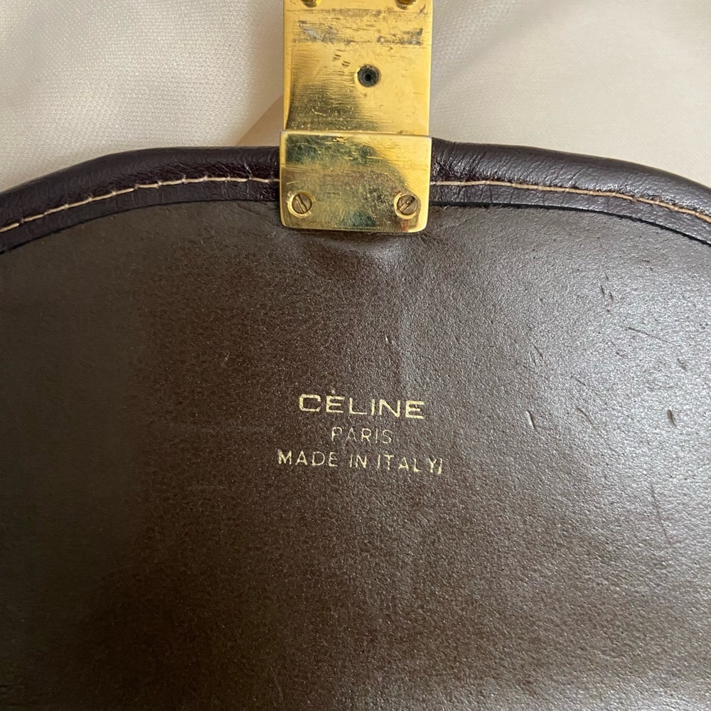 Celine Monogram Clutch in Brown and Black - Picture 6 of 12
